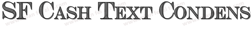 SF Cash Text Condens字体转换